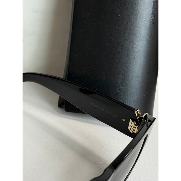 NEW Saint Laurent SLM94 Black Gold Cat Eye Sunglasses